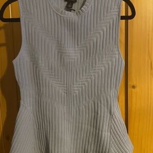 Halogen Gray Textured Tank Top